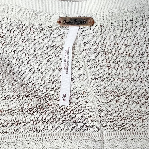 Free People NWT Cardigan Sweater Medium Sand $128 - Picture 5 of 9